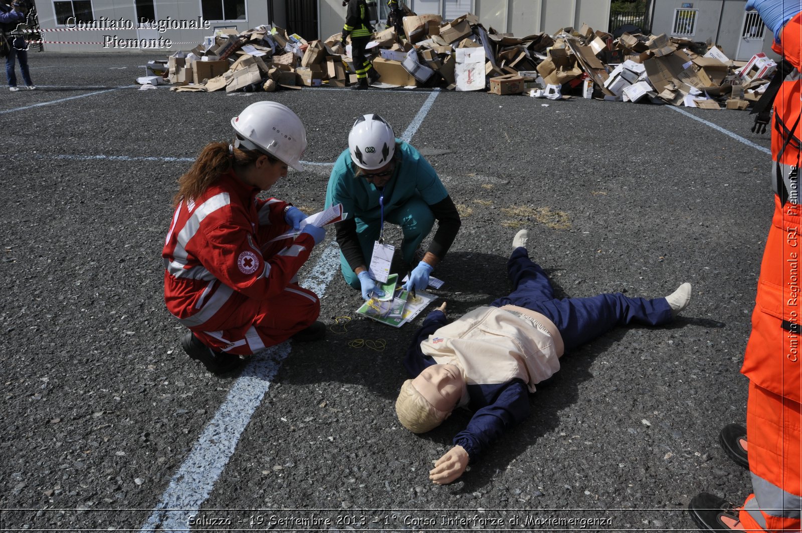 Saluzzo - 19 Settembre 2013 - 1 Corso Interforze di Maxiemergenza - Croce Rossa Italiana - Comitato Regionale del Piemonte