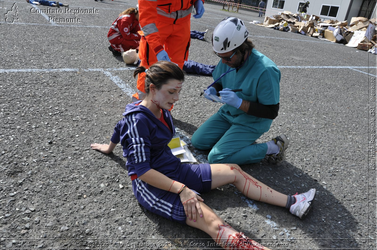 Saluzzo - 19 Settembre 2013 - 1 Corso Interforze di Maxiemergenza - Croce Rossa Italiana - Comitato Regionale del Piemonte