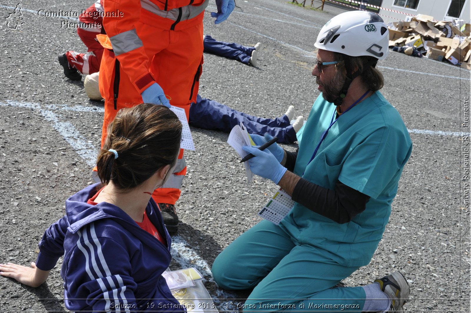 Saluzzo - 19 Settembre 2013 - 1 Corso Interforze di Maxiemergenza - Croce Rossa Italiana - Comitato Regionale del Piemonte