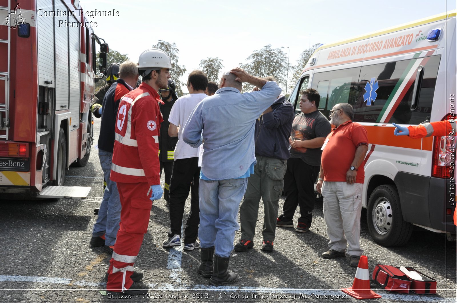 Saluzzo - 19 Settembre 2013 - 1 Corso Interforze di Maxiemergenza - Croce Rossa Italiana - Comitato Regionale del Piemonte