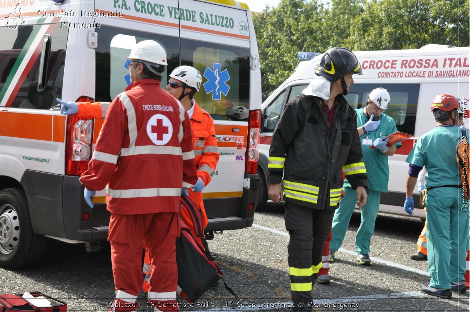 Saluzzo - 19 Settembre 2013 - 1 Corso Interforze di Maxiemergenza - Croce Rossa Italiana - Comitato Regionale del Piemonte