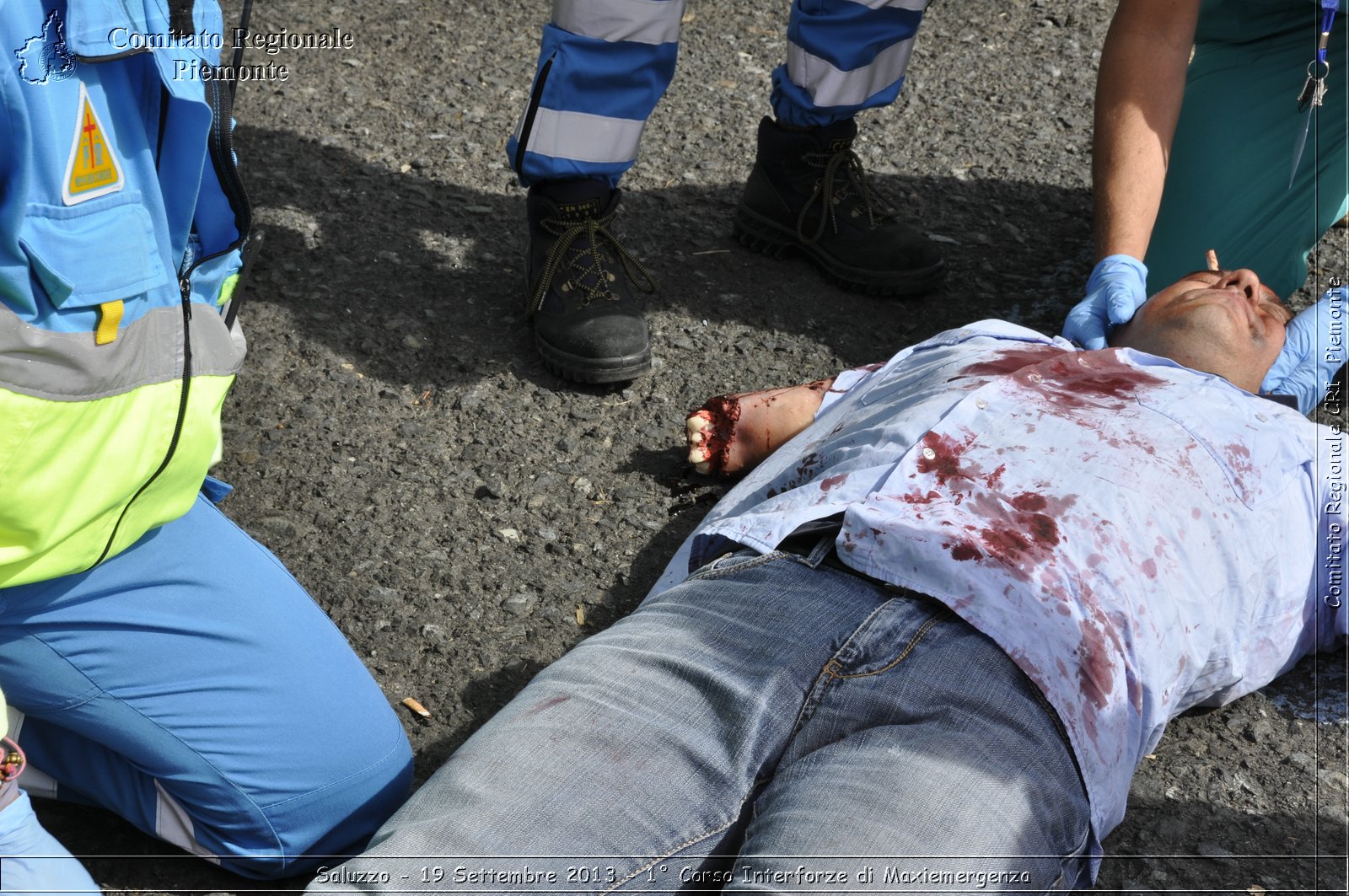 Saluzzo - 19 Settembre 2013 - 1 Corso Interforze di Maxiemergenza - Croce Rossa Italiana - Comitato Regionale del Piemonte