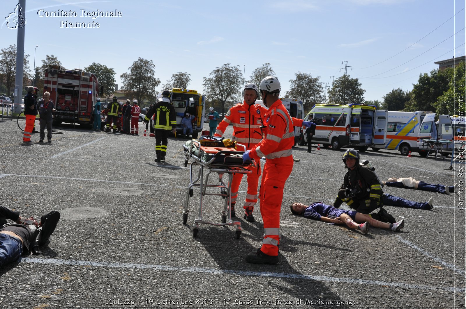 Saluzzo - 19 Settembre 2013 - 1 Corso Interforze di Maxiemergenza - Croce Rossa Italiana - Comitato Regionale del Piemonte