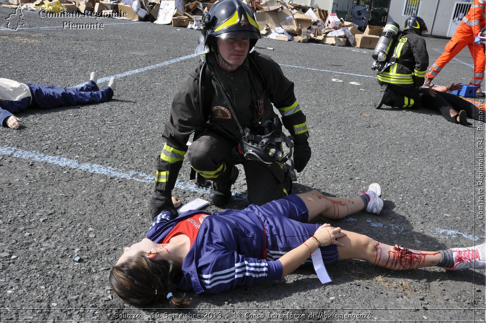 Saluzzo - 19 Settembre 2013 - 1 Corso Interforze di Maxiemergenza - Croce Rossa Italiana - Comitato Regionale del Piemonte