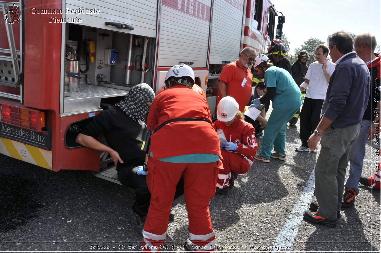 Saluzzo - 19 Settembre 2013 - 1 Corso Interforze di Maxiemergenza - Croce Rossa Italiana - Comitato Regionale del Piemonte