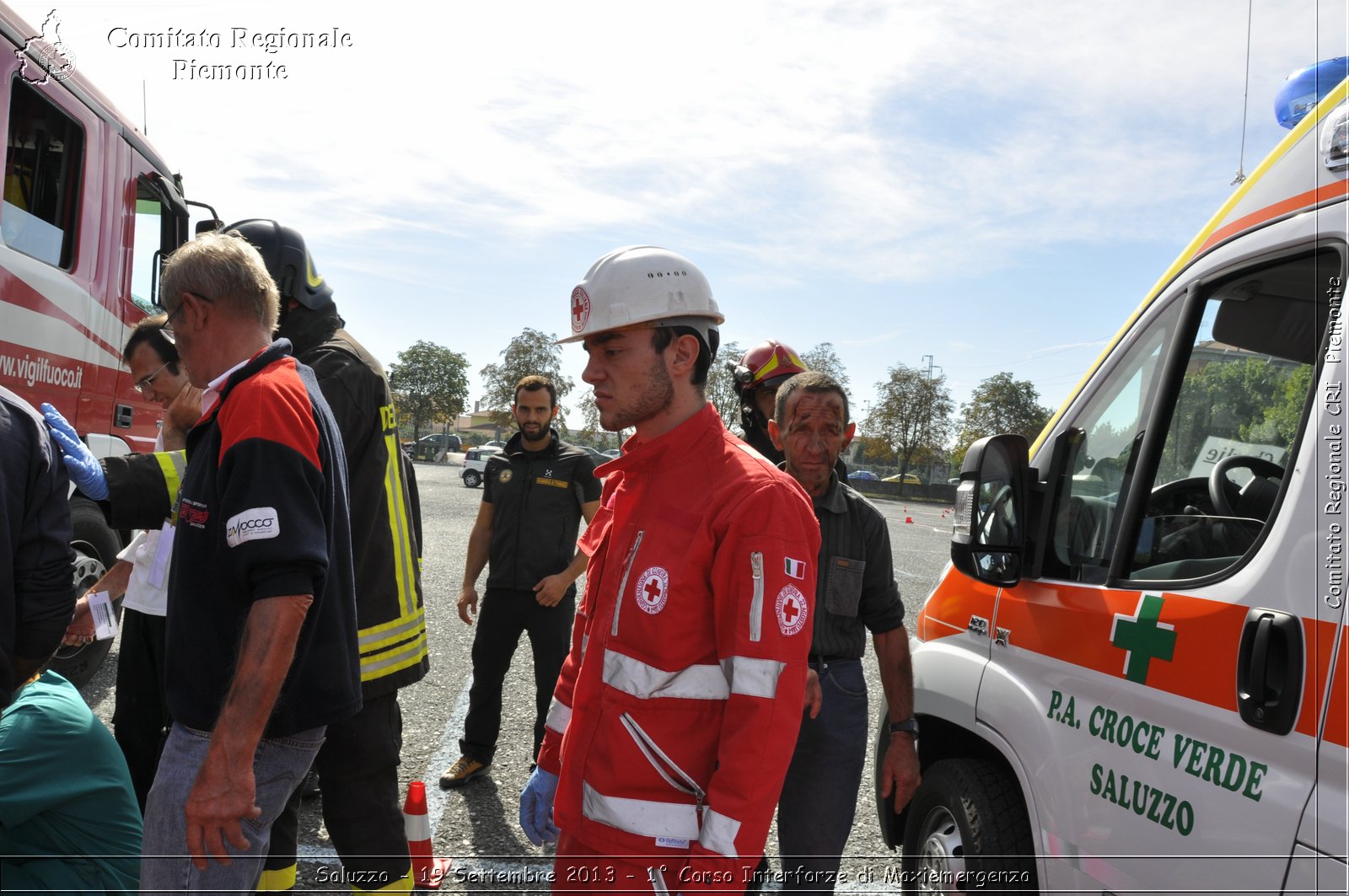 Saluzzo - 19 Settembre 2013 - 1 Corso Interforze di Maxiemergenza - Croce Rossa Italiana - Comitato Regionale del Piemonte