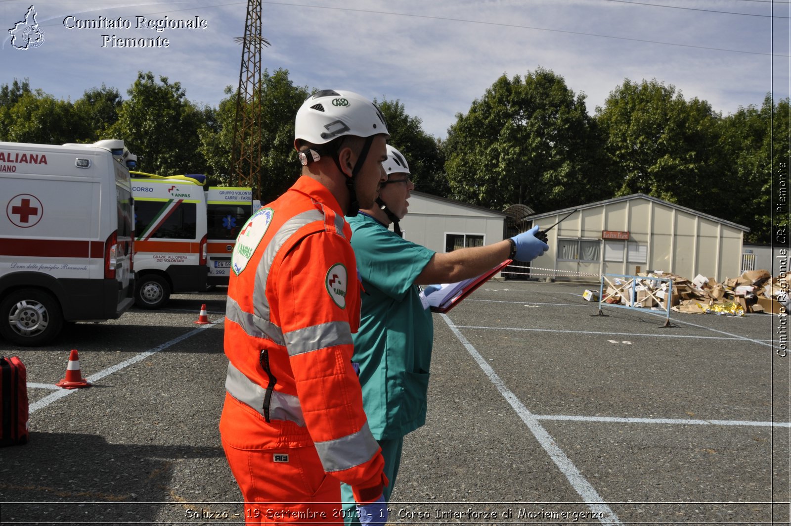 Saluzzo - 19 Settembre 2013 - 1 Corso Interforze di Maxiemergenza - Croce Rossa Italiana - Comitato Regionale del Piemonte