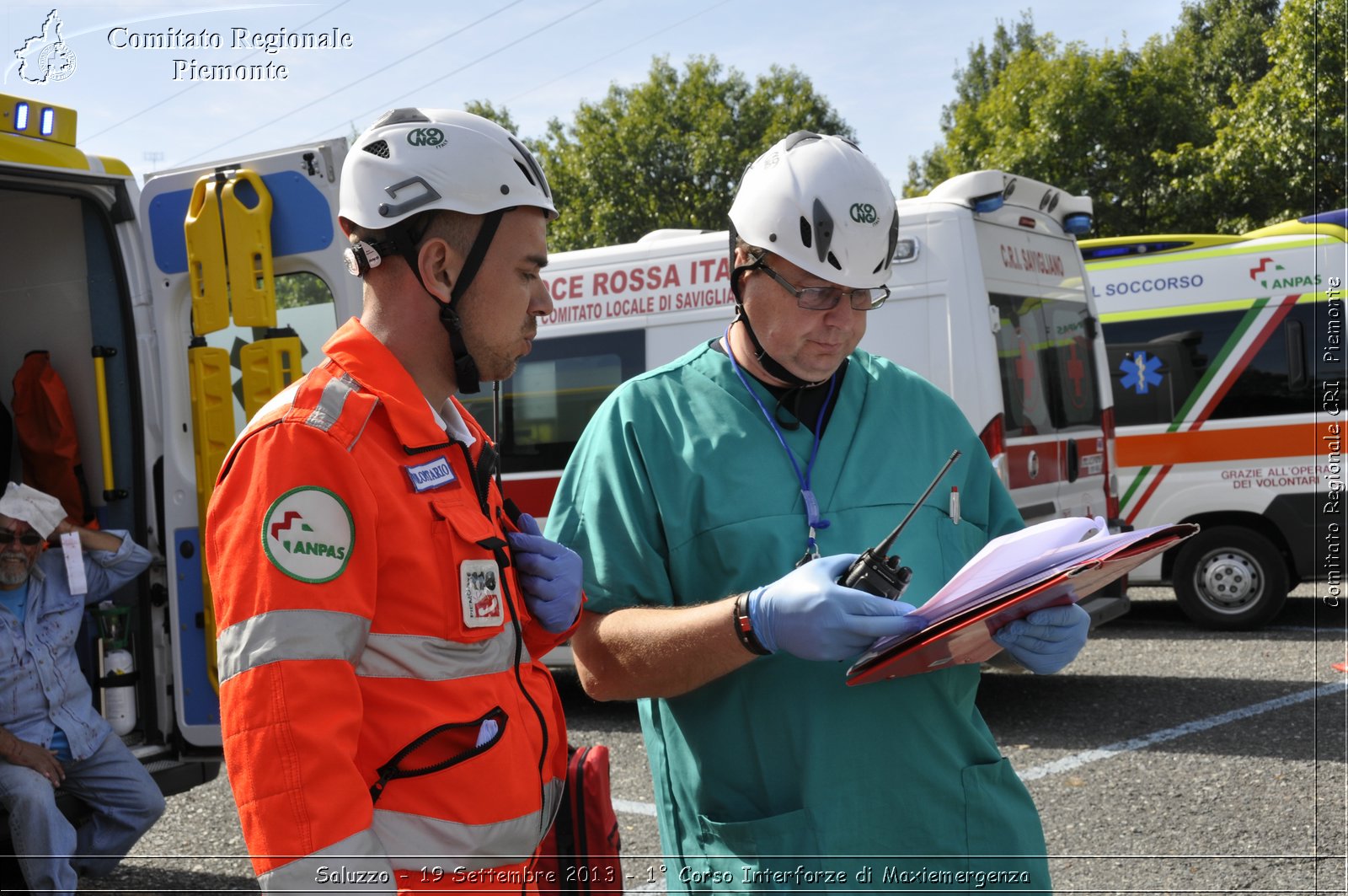 Saluzzo - 19 Settembre 2013 - 1 Corso Interforze di Maxiemergenza - Croce Rossa Italiana - Comitato Regionale del Piemonte