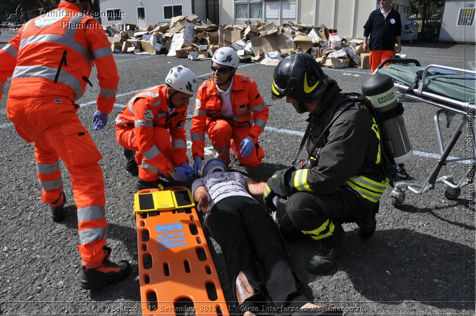 Saluzzo - 19 Settembre 2013 - 1 Corso Interforze di Maxiemergenza - Croce Rossa Italiana - Comitato Regionale del Piemonte