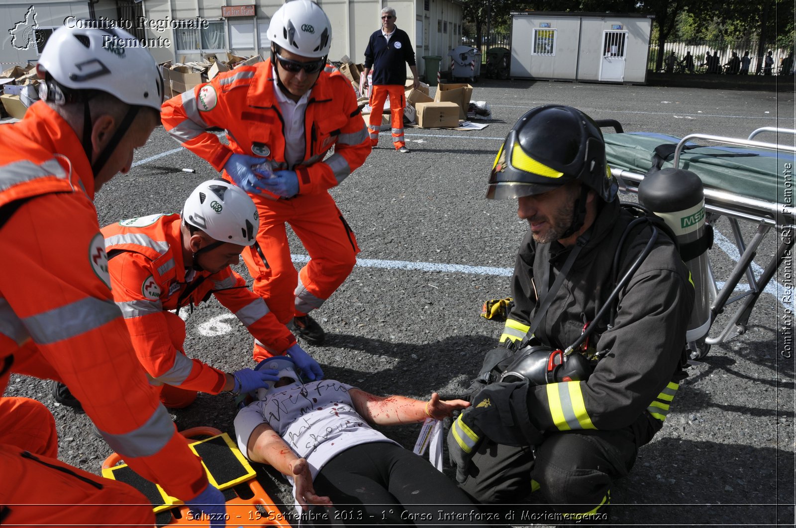 Saluzzo - 19 Settembre 2013 - 1 Corso Interforze di Maxiemergenza - Croce Rossa Italiana - Comitato Regionale del Piemonte