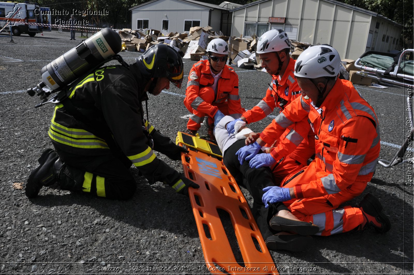 Saluzzo - 19 Settembre 2013 - 1 Corso Interforze di Maxiemergenza - Croce Rossa Italiana - Comitato Regionale del Piemonte