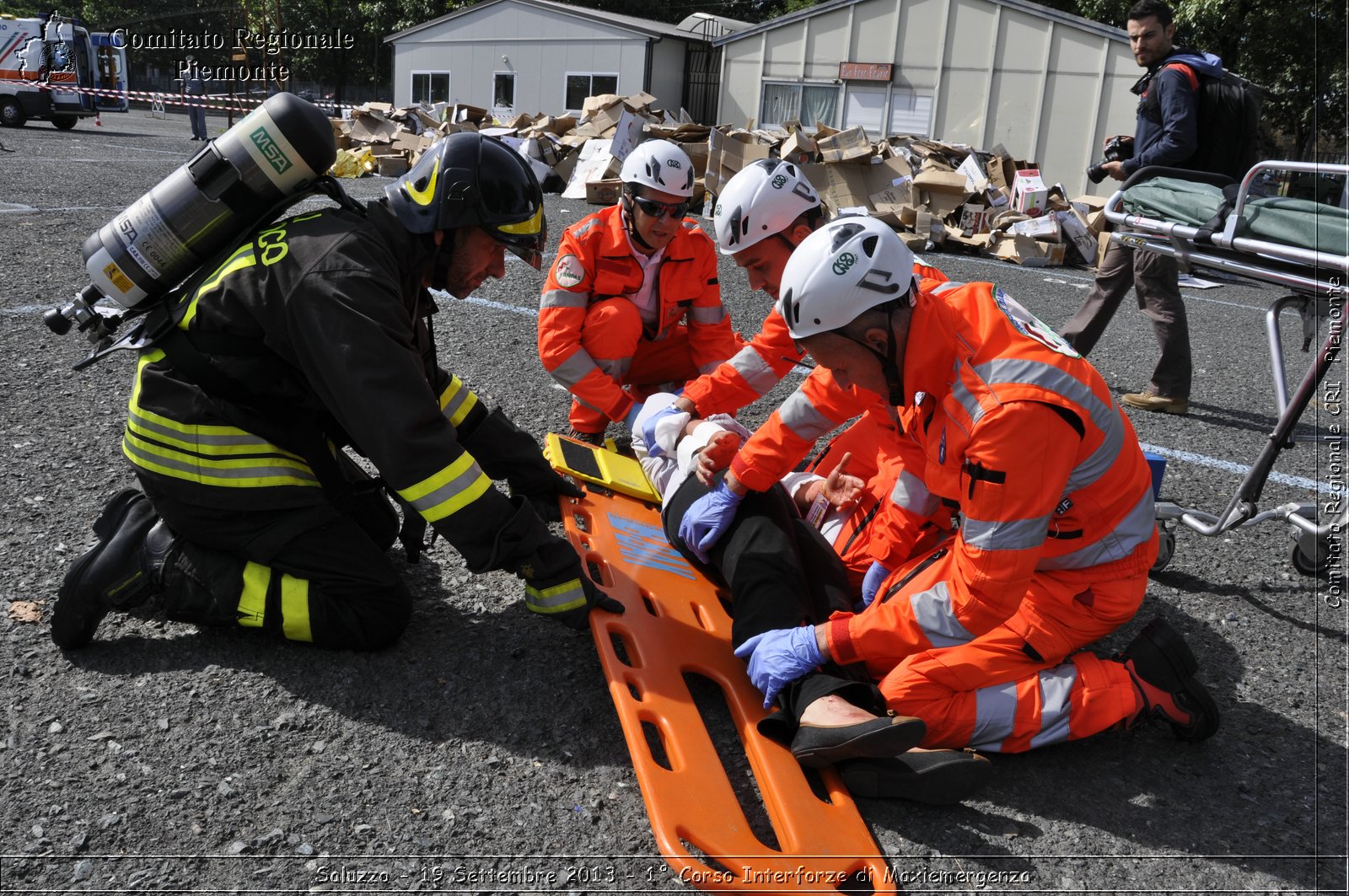 Saluzzo - 19 Settembre 2013 - 1 Corso Interforze di Maxiemergenza - Croce Rossa Italiana - Comitato Regionale del Piemonte