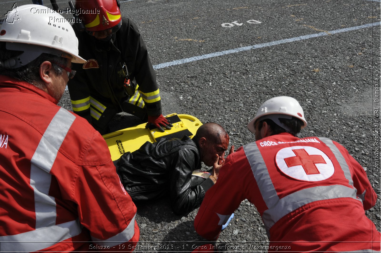 Saluzzo - 19 Settembre 2013 - 1 Corso Interforze di Maxiemergenza - Croce Rossa Italiana - Comitato Regionale del Piemonte