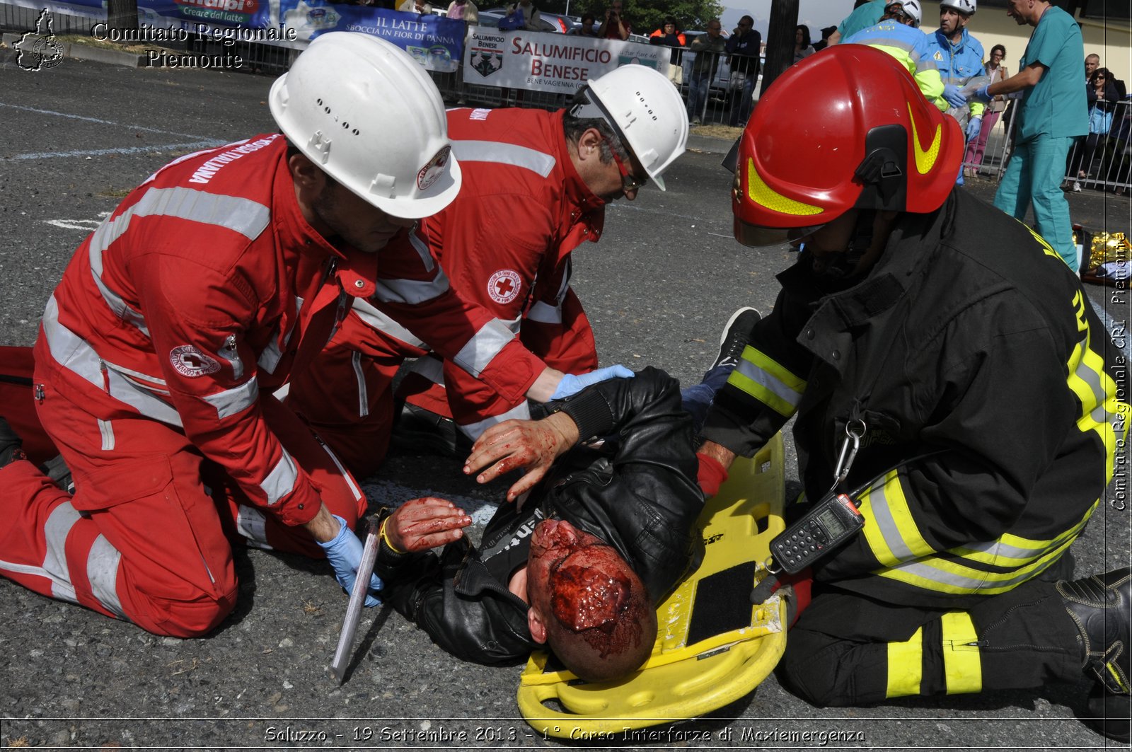 Saluzzo - 19 Settembre 2013 - 1 Corso Interforze di Maxiemergenza - Croce Rossa Italiana - Comitato Regionale del Piemonte