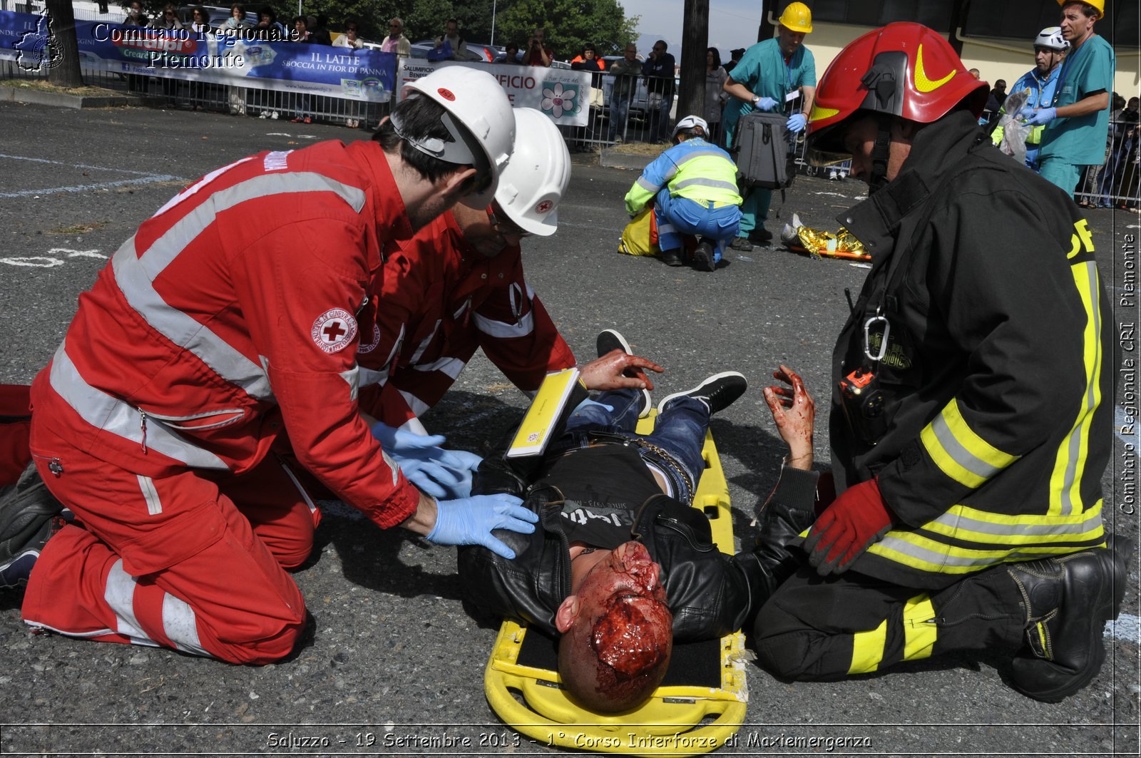 Saluzzo - 19 Settembre 2013 - 1 Corso Interforze di Maxiemergenza - Croce Rossa Italiana - Comitato Regionale del Piemonte