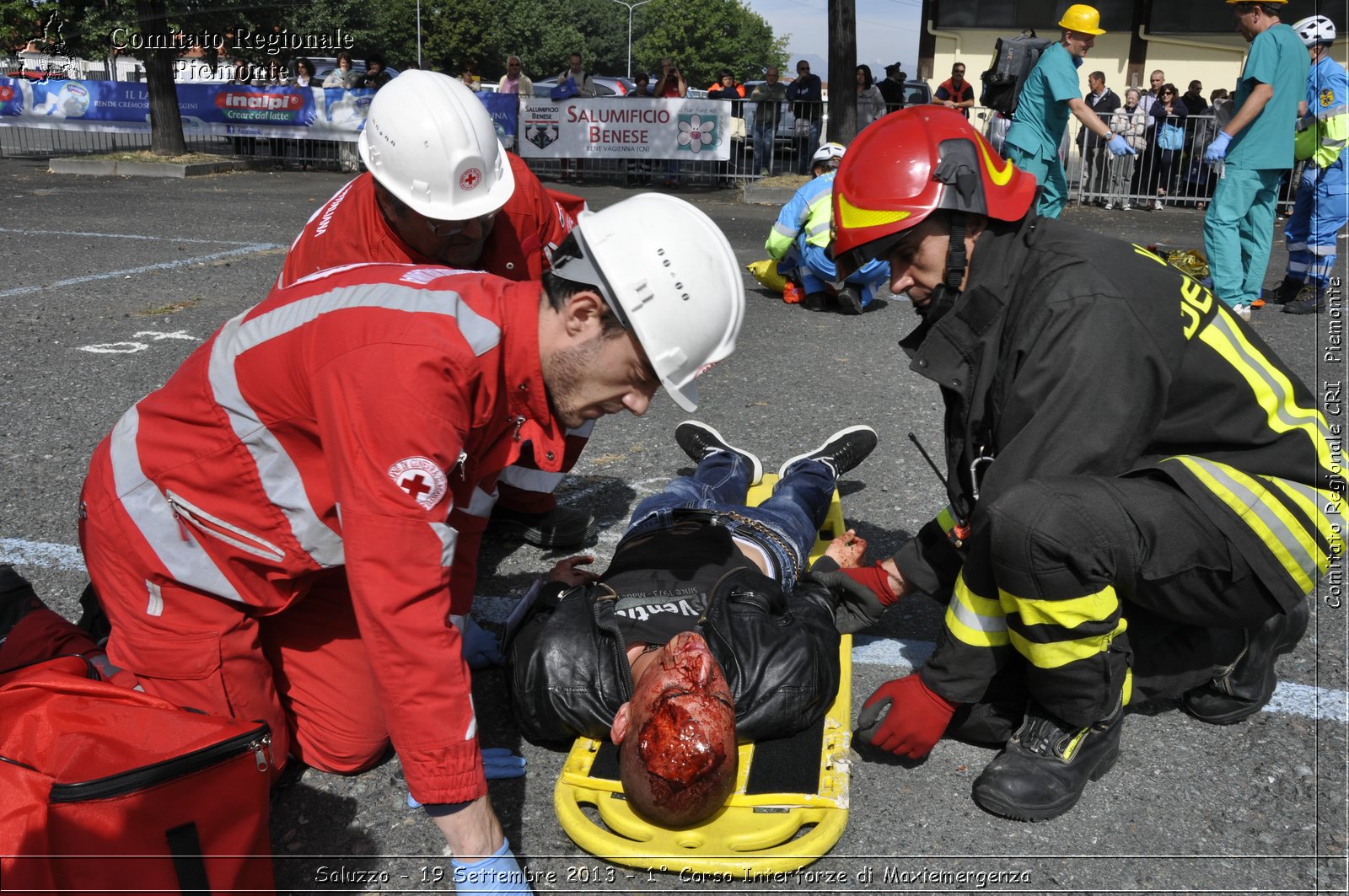 Saluzzo - 19 Settembre 2013 - 1 Corso Interforze di Maxiemergenza - Croce Rossa Italiana - Comitato Regionale del Piemonte