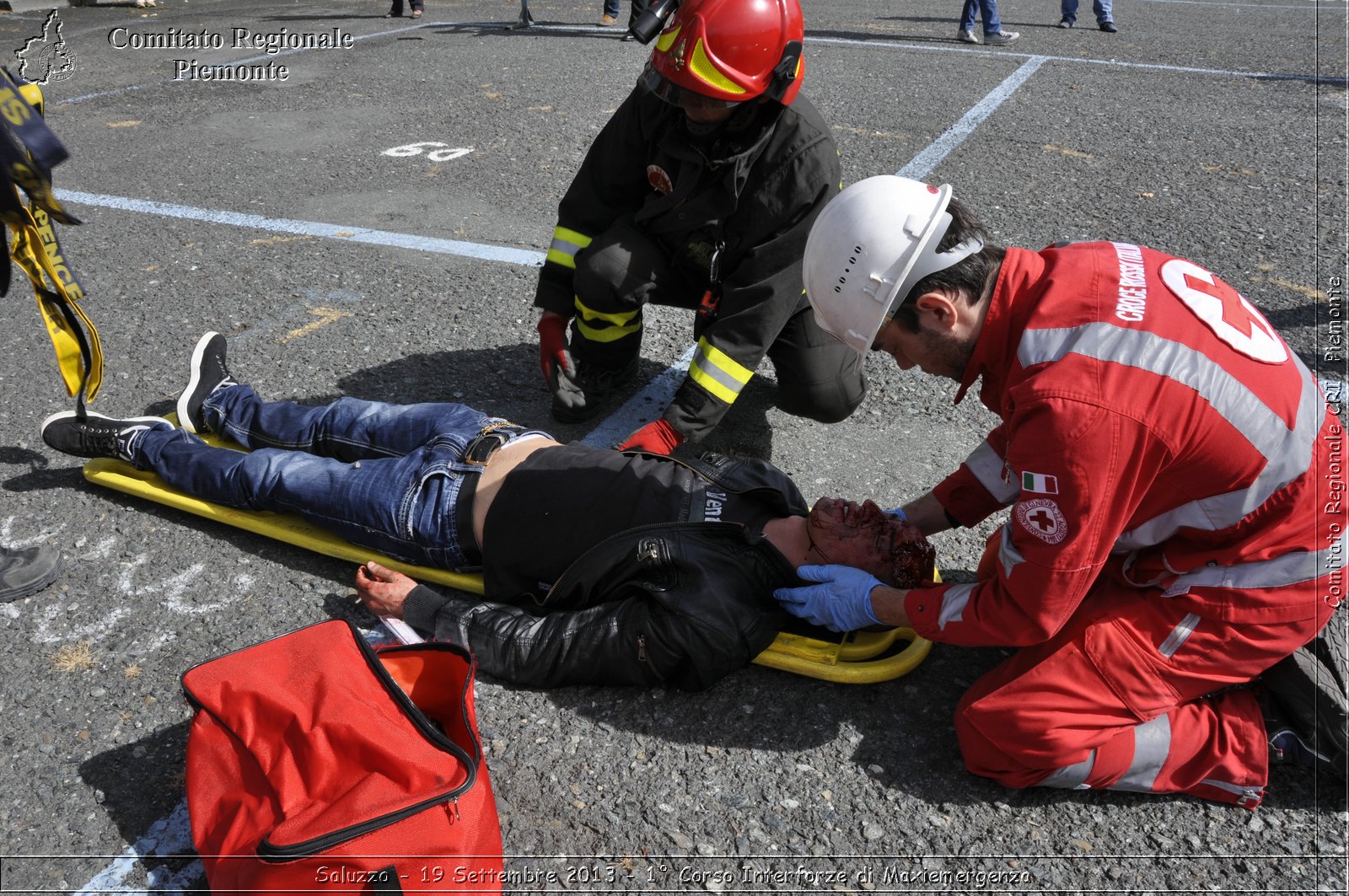 Saluzzo - 19 Settembre 2013 - 1 Corso Interforze di Maxiemergenza - Croce Rossa Italiana - Comitato Regionale del Piemonte