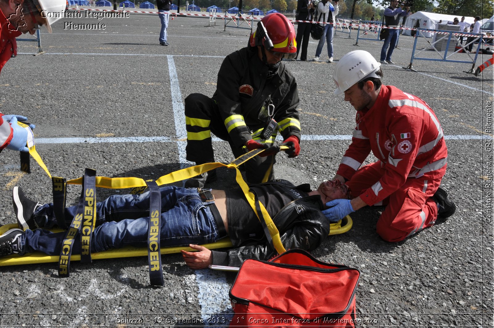 Saluzzo - 19 Settembre 2013 - 1 Corso Interforze di Maxiemergenza - Croce Rossa Italiana - Comitato Regionale del Piemonte