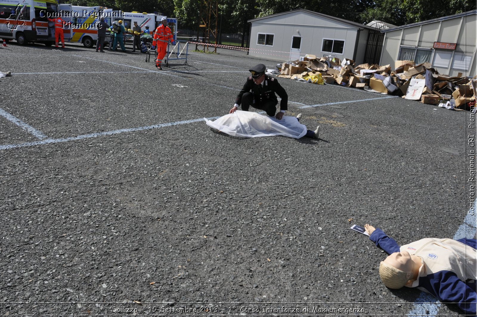 Saluzzo - 19 Settembre 2013 - 1 Corso Interforze di Maxiemergenza - Croce Rossa Italiana - Comitato Regionale del Piemonte