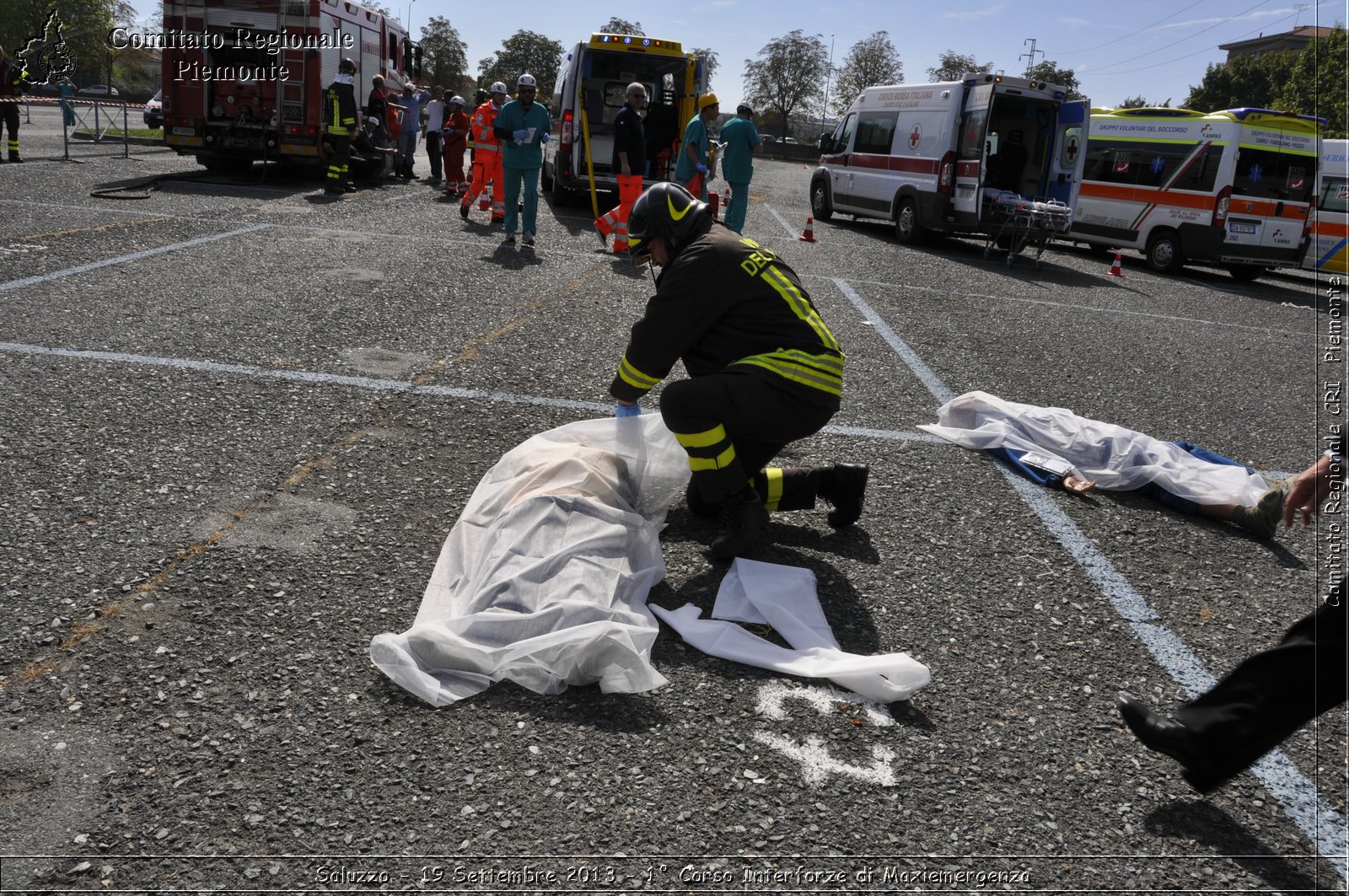 Saluzzo - 19 Settembre 2013 - 1 Corso Interforze di Maxiemergenza - Croce Rossa Italiana - Comitato Regionale del Piemonte