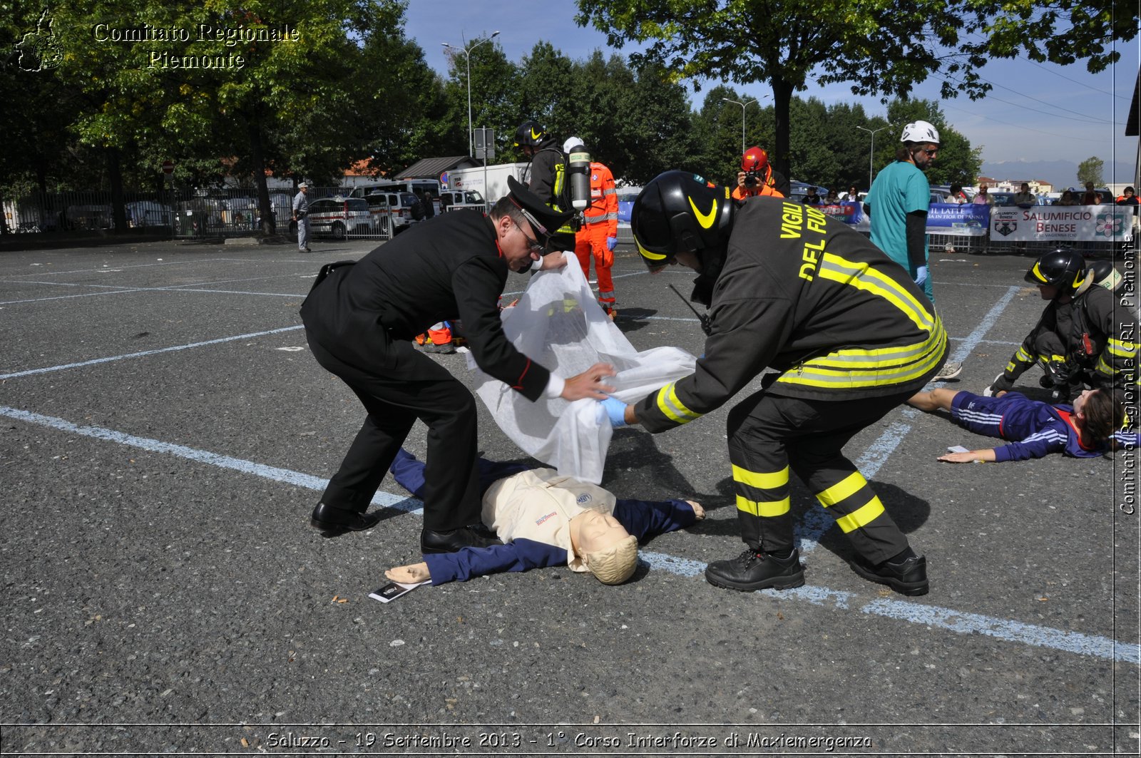 Saluzzo - 19 Settembre 2013 - 1 Corso Interforze di Maxiemergenza - Croce Rossa Italiana - Comitato Regionale del Piemonte