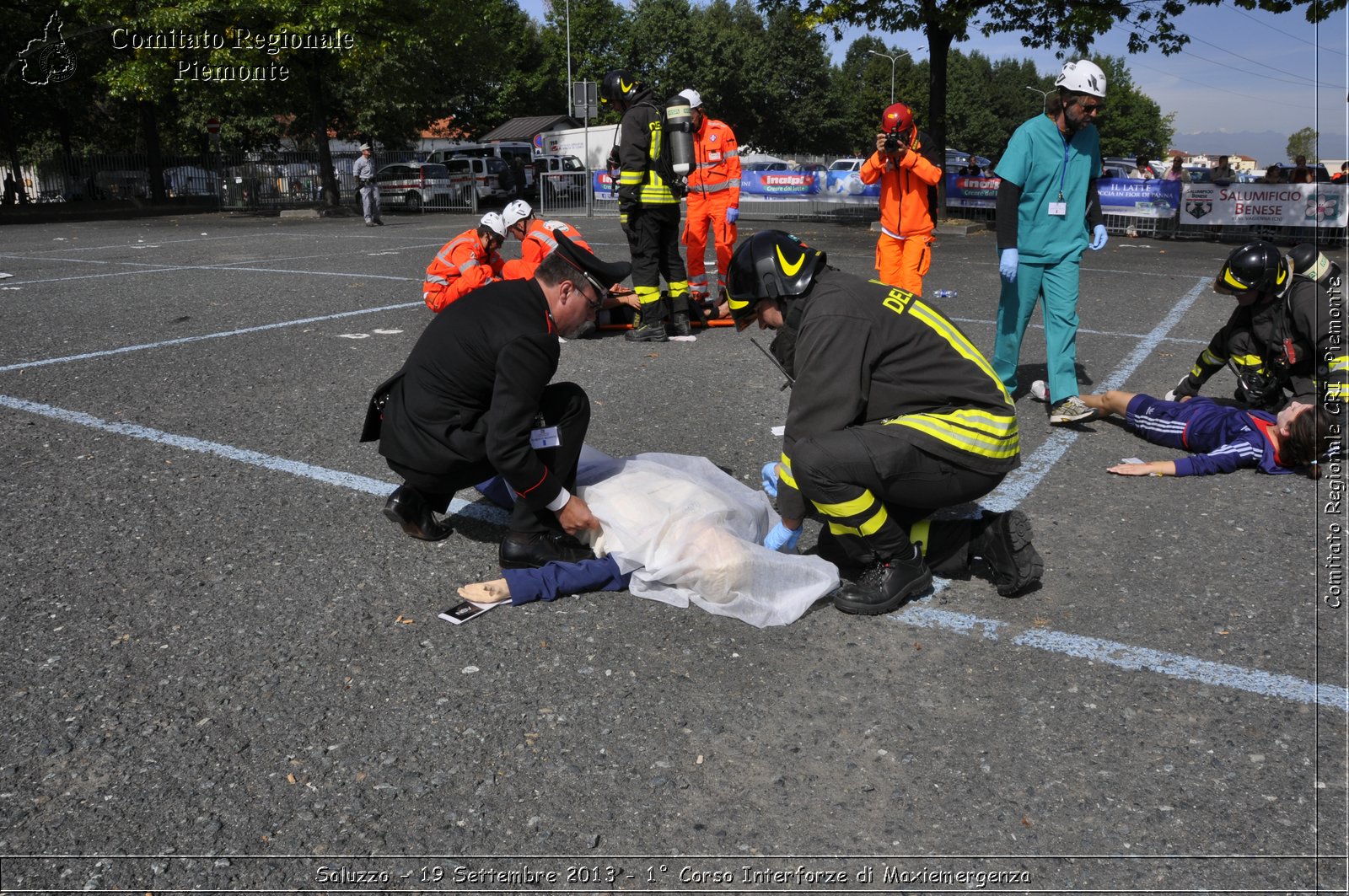 Saluzzo - 19 Settembre 2013 - 1 Corso Interforze di Maxiemergenza - Croce Rossa Italiana - Comitato Regionale del Piemonte