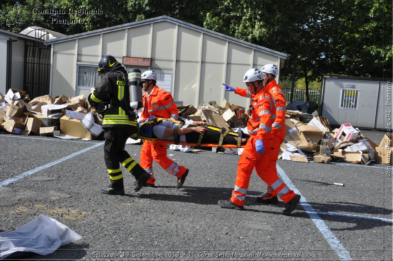 Saluzzo - 19 Settembre 2013 - 1 Corso Interforze di Maxiemergenza - Croce Rossa Italiana - Comitato Regionale del Piemonte