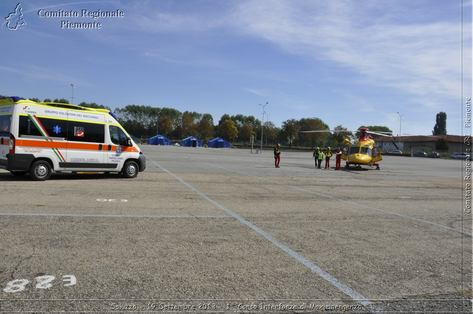 Saluzzo - 19 Settembre 2013 - 1 Corso Interforze di Maxiemergenza - Croce Rossa Italiana - Comitato Regionale del Piemonte