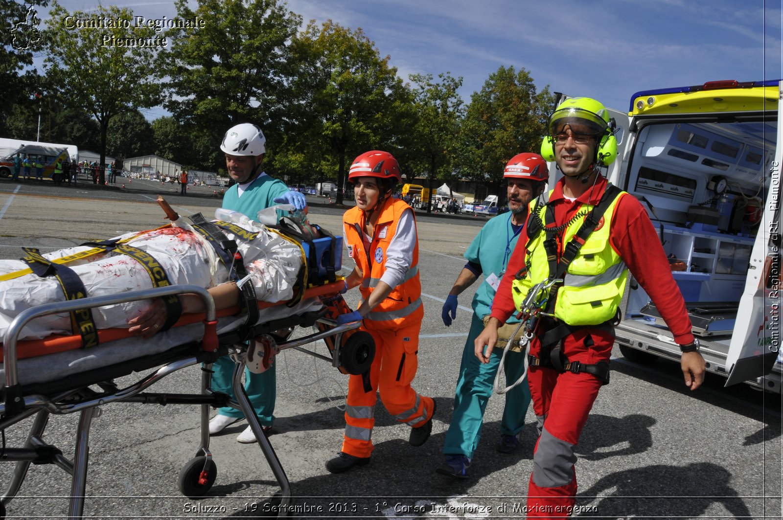 Saluzzo - 19 Settembre 2013 - 1 Corso Interforze di Maxiemergenza - Croce Rossa Italiana - Comitato Regionale del Piemonte