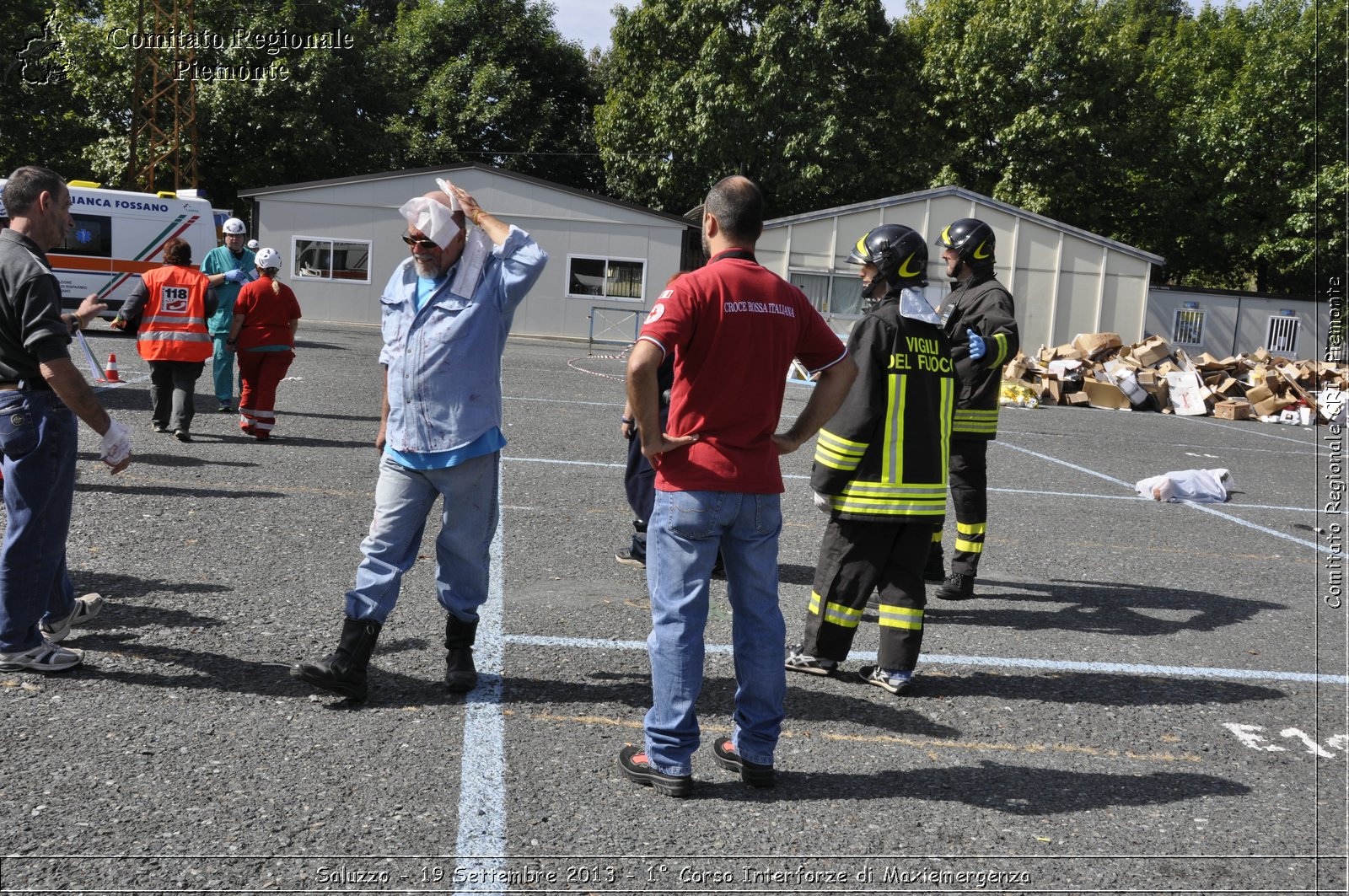 Saluzzo - 19 Settembre 2013 - 1 Corso Interforze di Maxiemergenza - Croce Rossa Italiana - Comitato Regionale del Piemonte