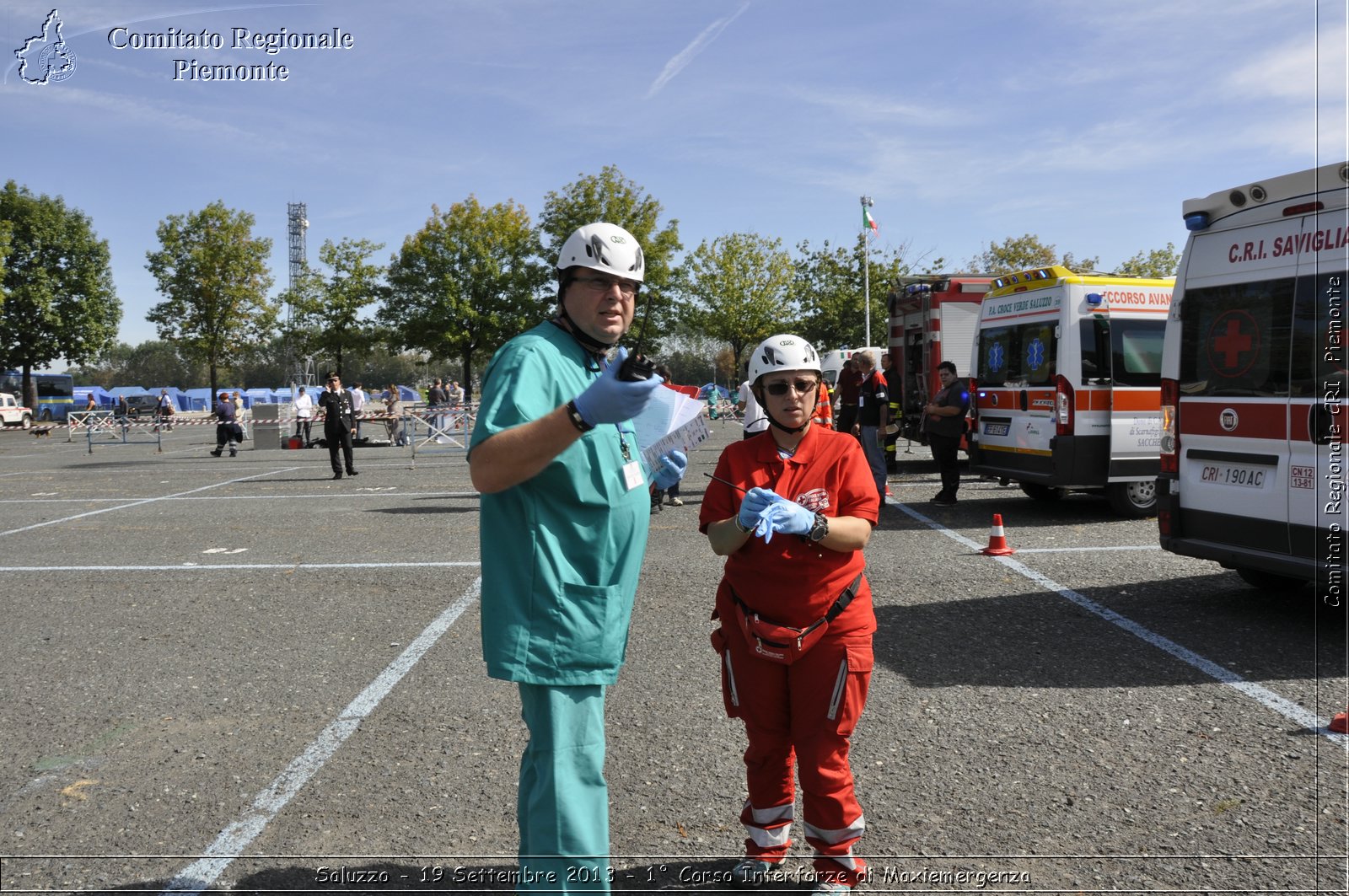 Saluzzo - 19 Settembre 2013 - 1 Corso Interforze di Maxiemergenza - Croce Rossa Italiana - Comitato Regionale del Piemonte