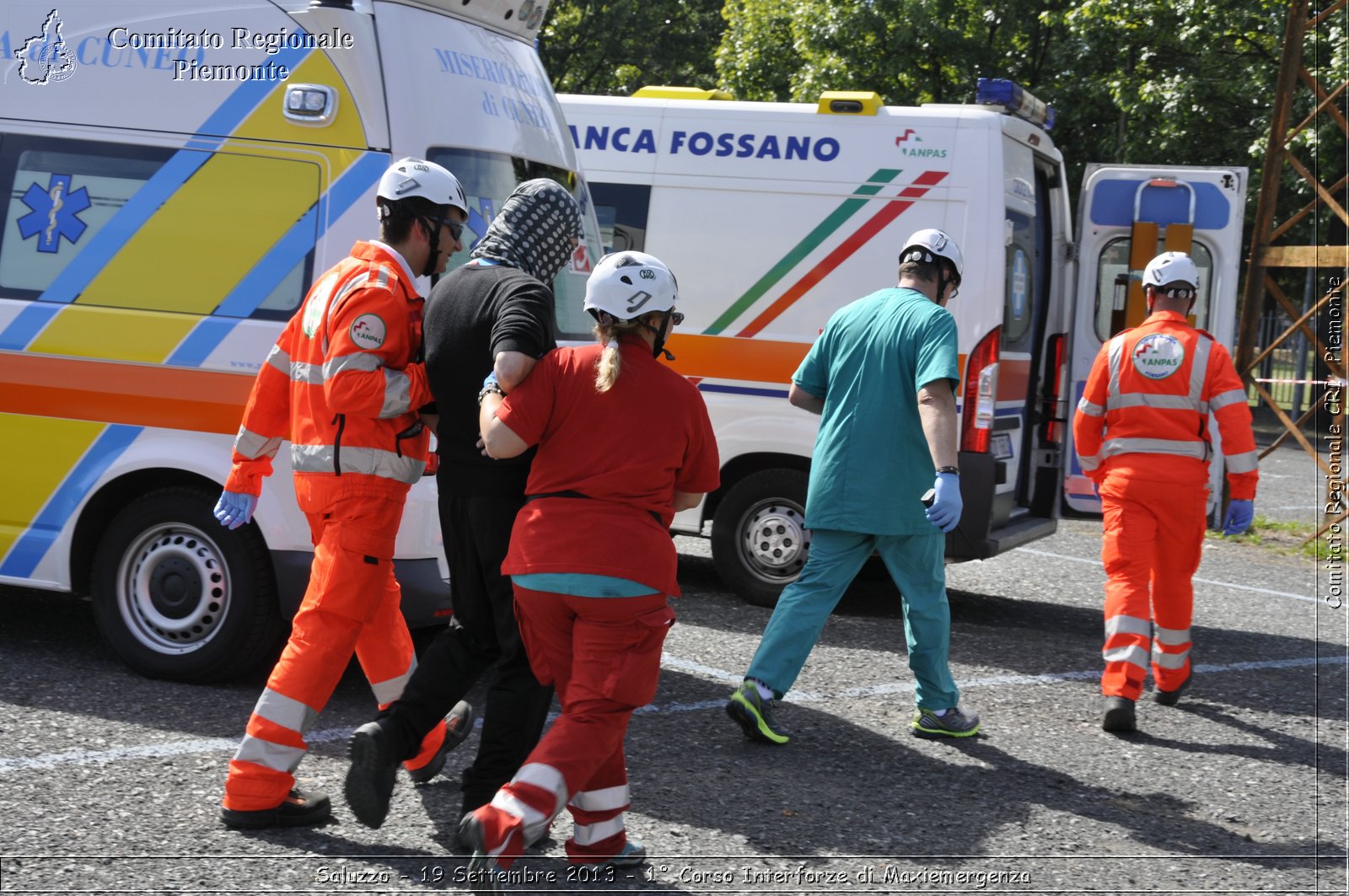 Saluzzo - 19 Settembre 2013 - 1 Corso Interforze di Maxiemergenza - Croce Rossa Italiana - Comitato Regionale del Piemonte