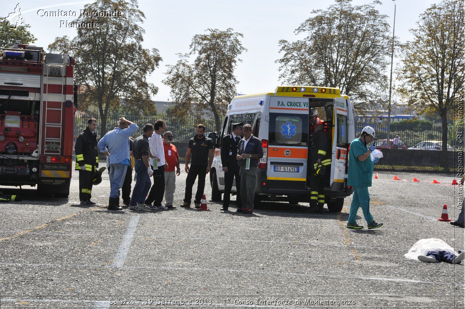 Saluzzo - 19 Settembre 2013 - 1 Corso Interforze di Maxiemergenza - Croce Rossa Italiana - Comitato Regionale del Piemonte