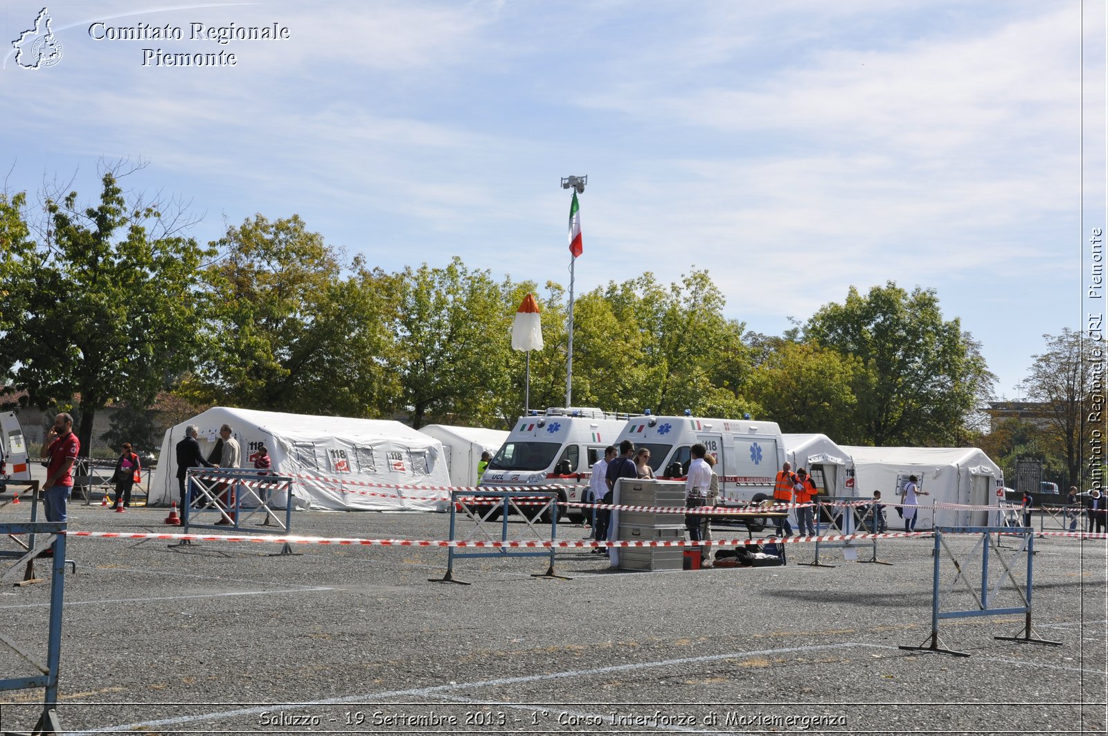 Saluzzo - 19 Settembre 2013 - 1 Corso Interforze di Maxiemergenza - Croce Rossa Italiana - Comitato Regionale del Piemonte