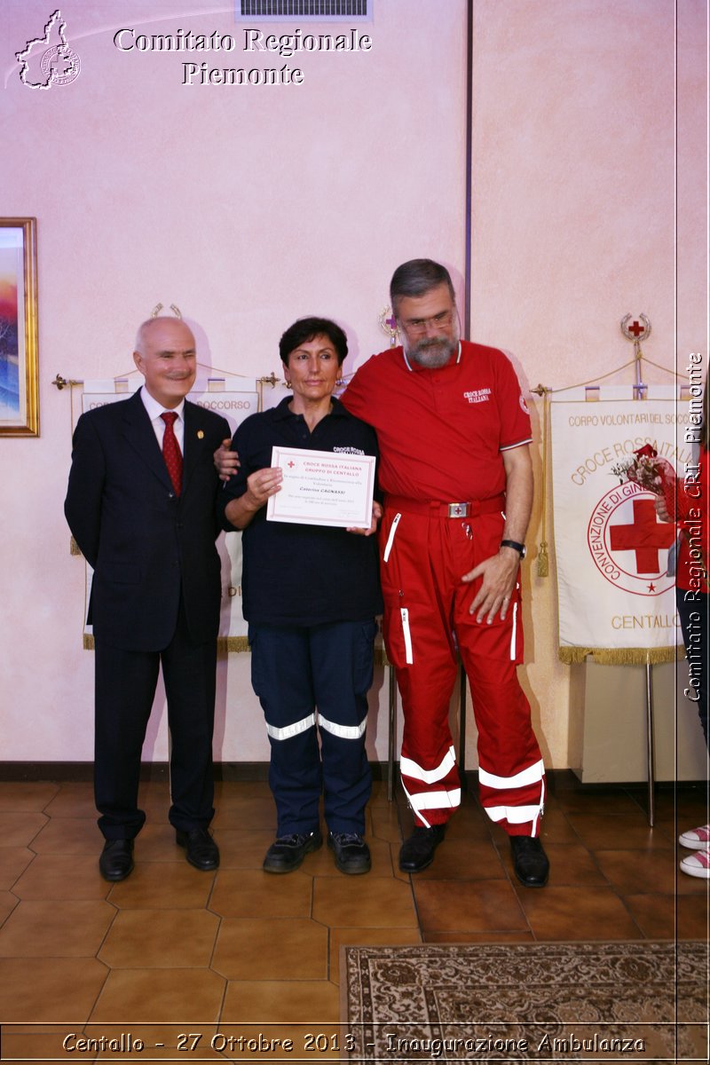 Centallo - 27 Ottobre 2013 - Inaugurazione Ambulanza - Comitato Regionale del Piemonte