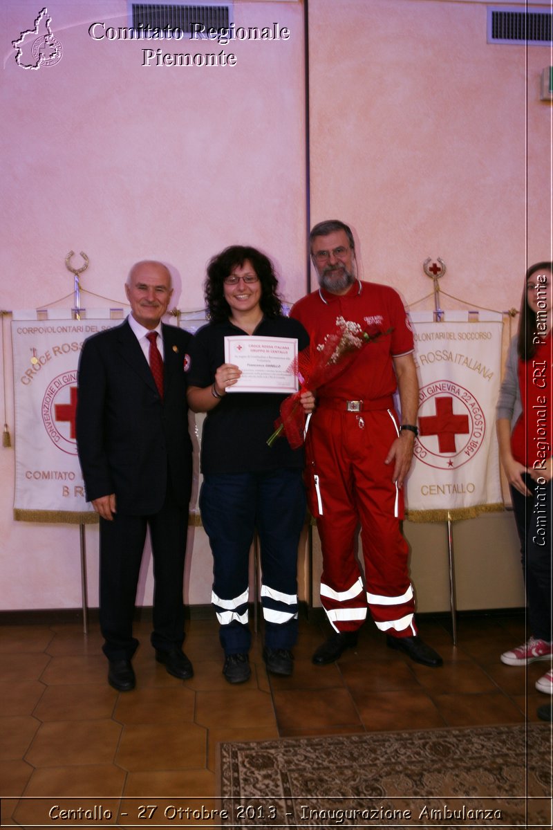 Centallo - 27 Ottobre 2013 - Inaugurazione Ambulanza - Comitato Regionale del Piemonte