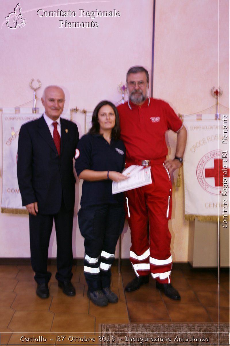 Centallo - 27 Ottobre 2013 - Inaugurazione Ambulanza - Comitato Regionale del Piemonte