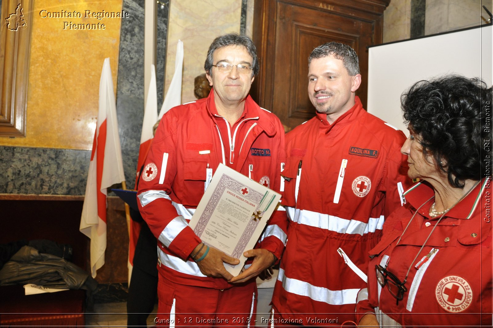 Cuneo - 12 Dicembre 2013 - Premiazione Volontari - Comitato Regionale del Piemonte