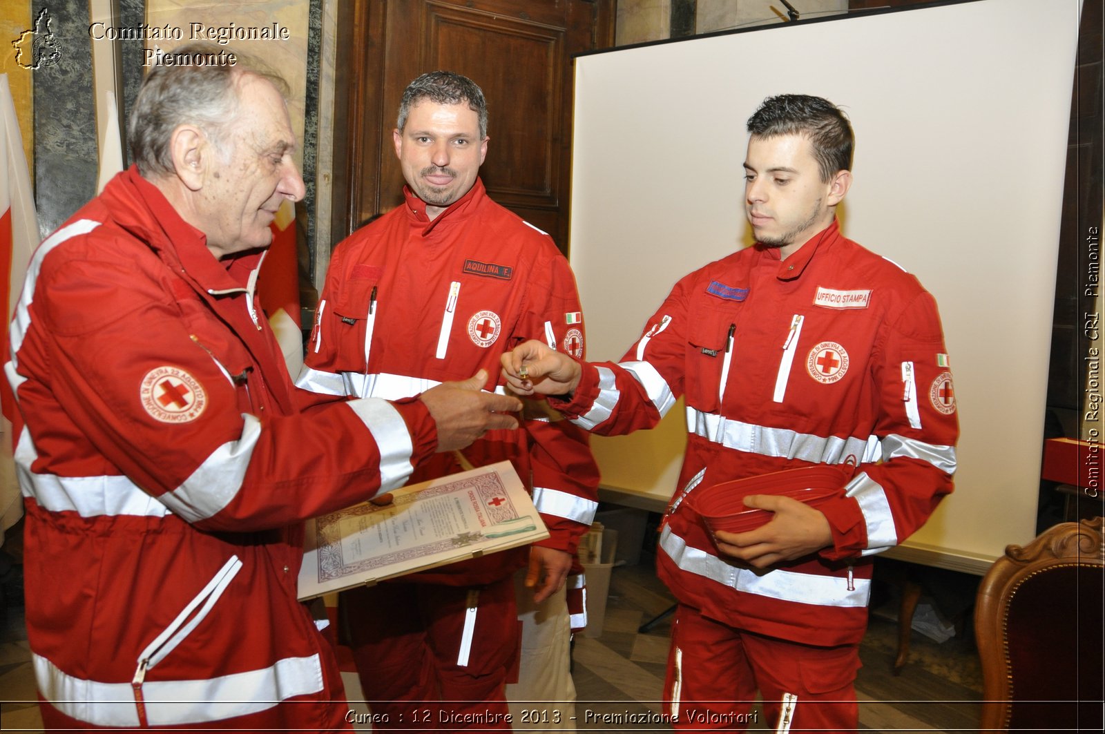 Cuneo - 12 Dicembre 2013 - Premiazione Volontari - Comitato Regionale del Piemonte