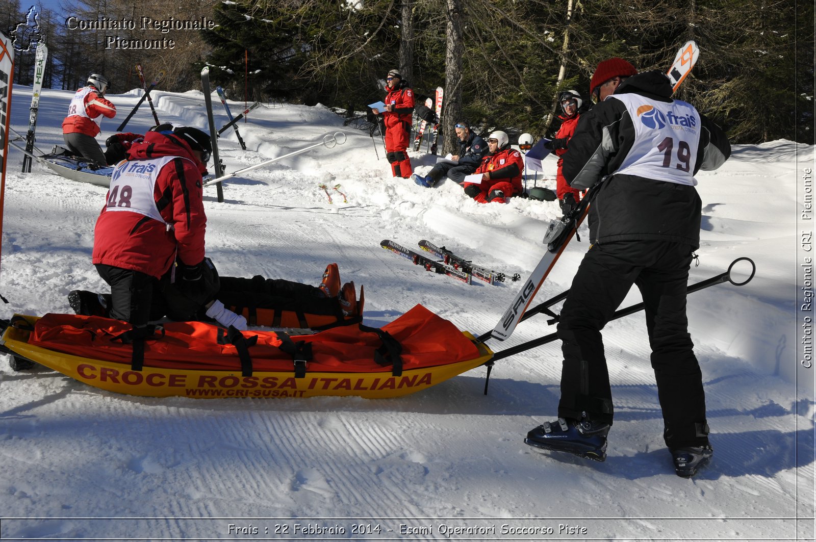 Frais : 22 Febbraio 2014 - Esami Operatori Soccorso Piste - Comitato Regionale del Piemonte