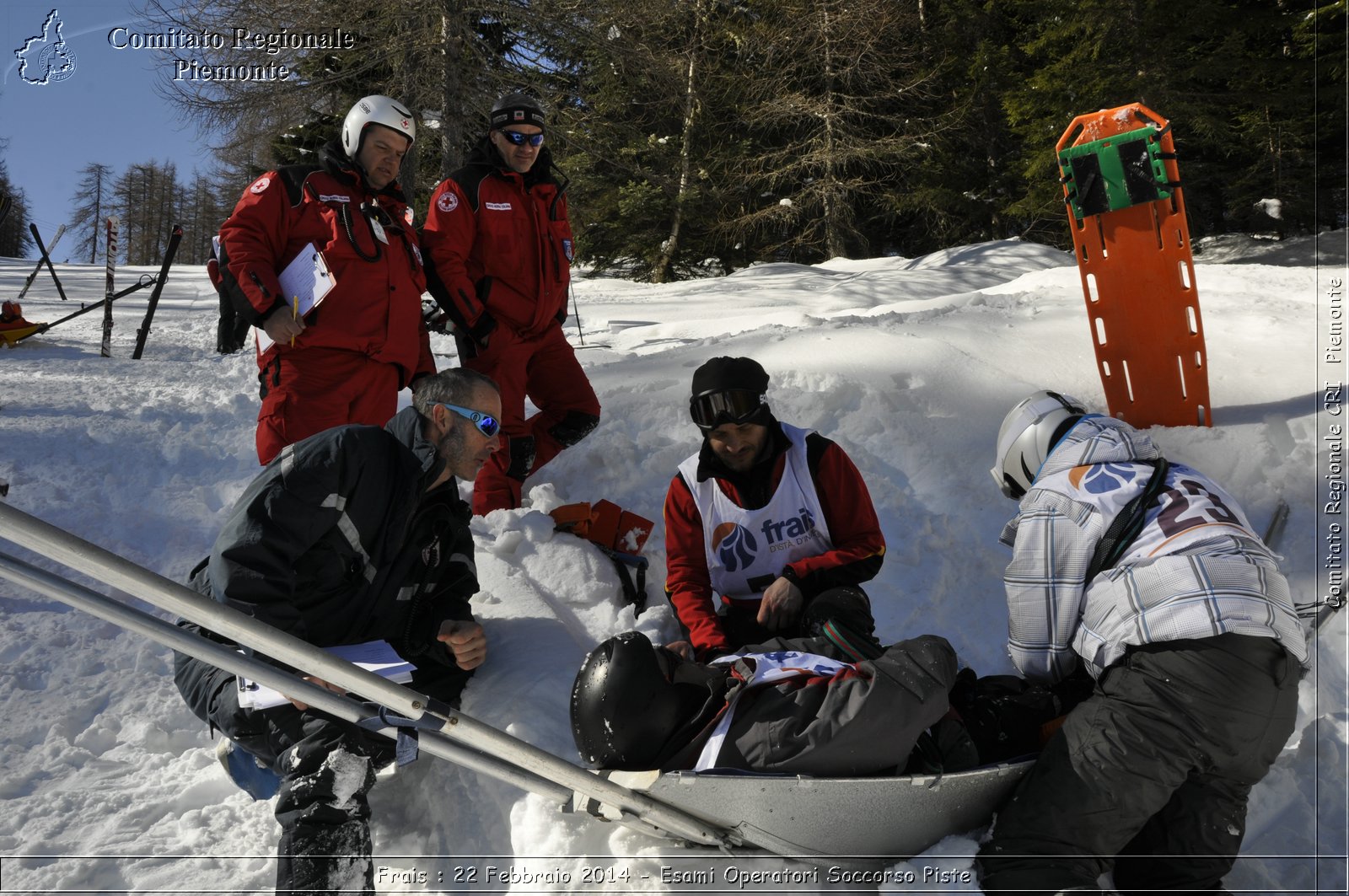 Frais : 22 Febbraio 2014 - Esami Operatori Soccorso Piste - Comitato Regionale del Piemonte