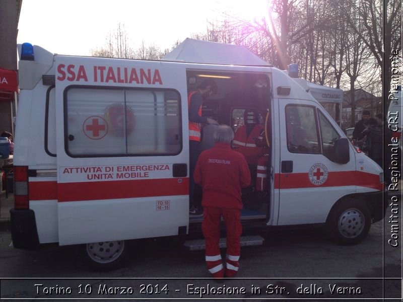 Torino : 10 Marzo 2014 - Esplosione in Str. della Verna - Comitato Regionale del Piemonte