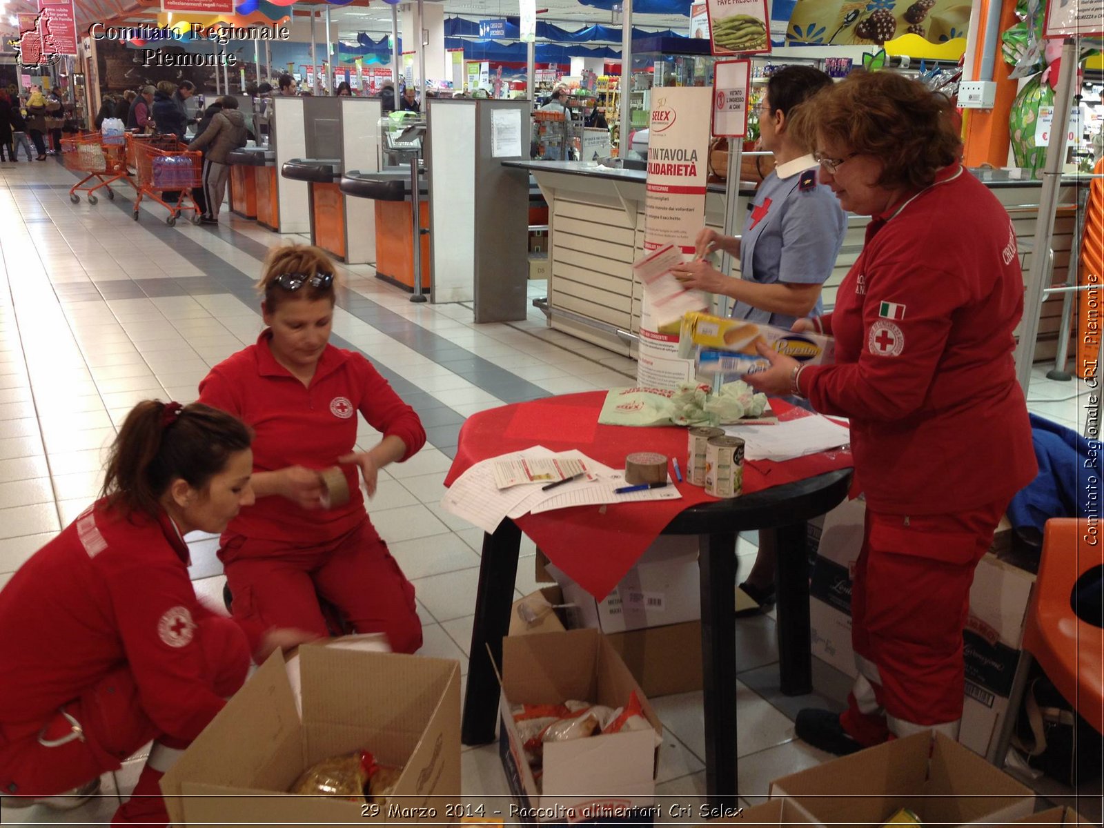 29 Marzo 2014 - Raccolta alimentari Cri Selex - Comitato Regionale del Piemonte