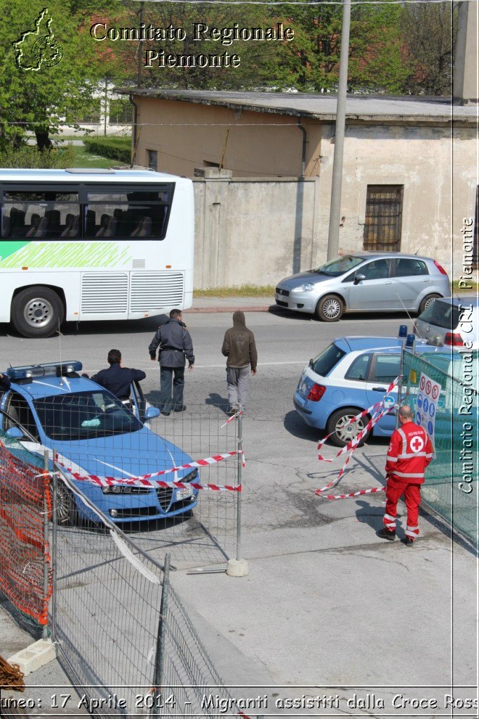 Cuneo 17 Aprile 2014 - Migranti assistiti dalla Croce Rossa - Comitato Regionale del Piemonte