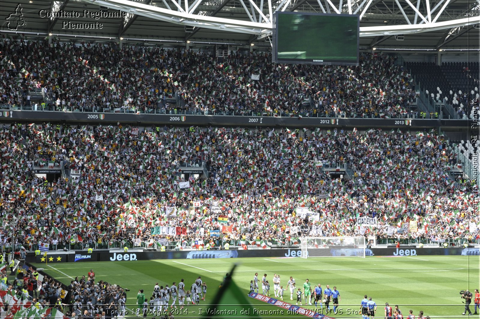 Torino 18 Maggio 2014 - I Volontari del Piemonte allo JUVENTUS Stadium - Comitato Regionale del Piemonte