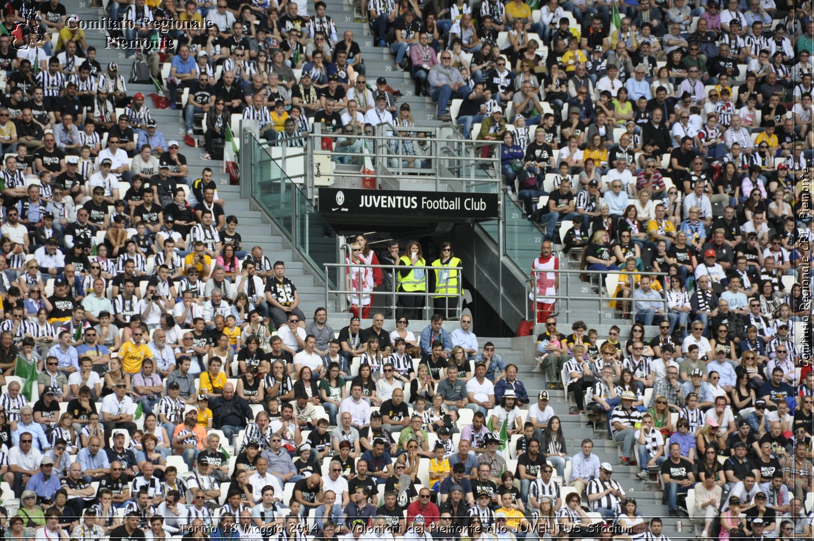 Torino 18 Maggio 2014 - I Volontari del Piemonte allo JUVENTUS Stadium - Comitato Regionale del Piemonte