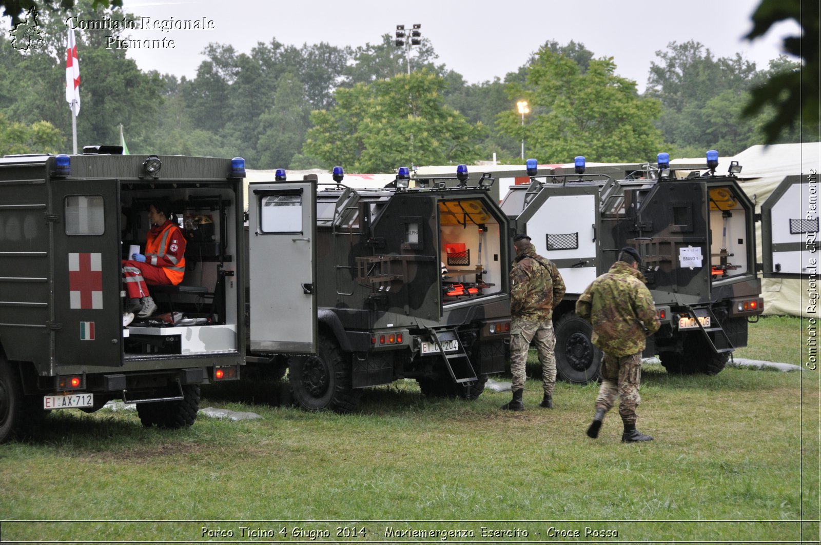 Parco Ticino 4 Giugno 2014 - Maxiemergenza Esercito - Croce Rossa - Comitato Regionale del Piemonte