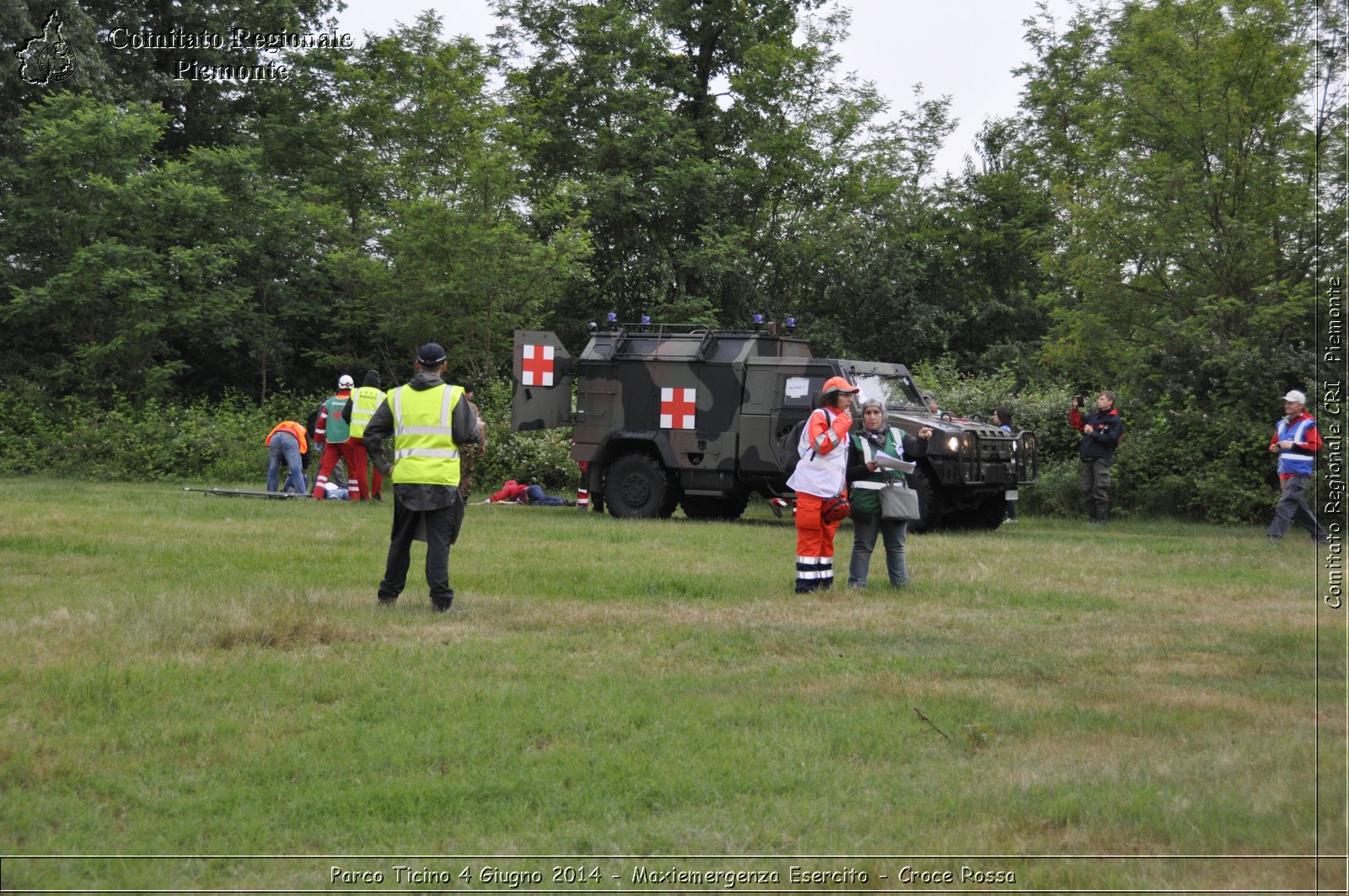 Parco Ticino 4 Giugno 2014 - Maxiemergenza Esercito - Croce Rossa - Comitato Regionale del Piemonte