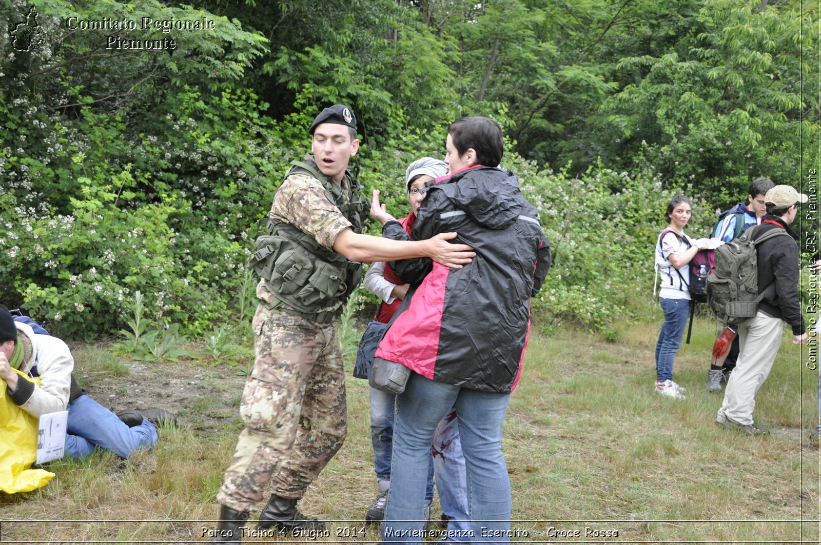 Parco Ticino 4 Giugno 2014 - Maxiemergenza Esercito - Croce Rossa - Comitato Regionale del Piemonte