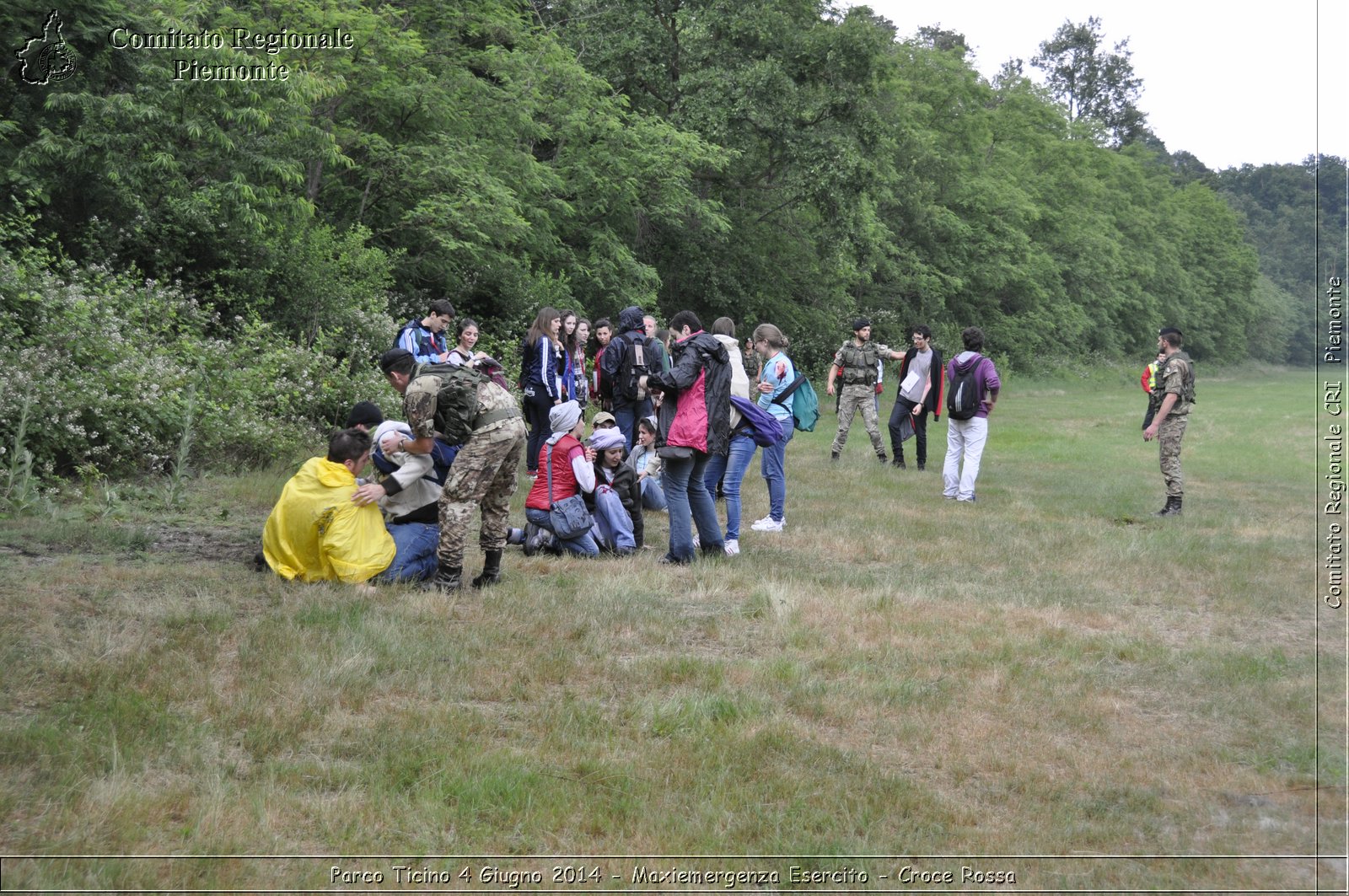 Parco Ticino 4 Giugno 2014 - Maxiemergenza Esercito - Croce Rossa - Comitato Regionale del Piemonte